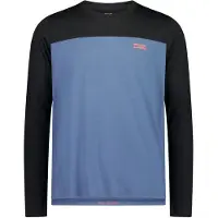 Mons Royale - Diversion Merino Bike Jersey L/S - Radtrikot Gr XL blau/schwarz