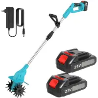 OEM Akku-Gartenfräse, bürstenloser Motor, doppelseitige Klingen, 2 Batterien
