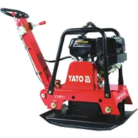 YATO Reversierbare Rüttelplatte, Loncin 9PS Motor, 710x480mm mit Gummimatte