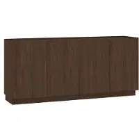 3Xeliving Kommode mit vier Türen und acht Einlegeböden, Nussbaum Villa, 180 x 40 x 85,5 cm