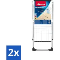 Vileda Universal - Wäscheständer - X-Fuß - 18 Meter Trockenlänge - Vorteilspack - 2 Stücke