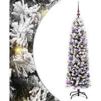 vidaXL Künstlicher Weihnachtsbaum mit 150 LEDs mit Ständer Grün 150 cm