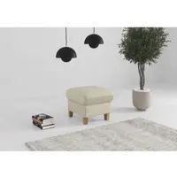 Otto Home Polsterhocker "Glendale", beige (sand), B:58cm H:48cm T:58cm, 100% Polyester, Hocker, Polsterhocker, mit Stauraum