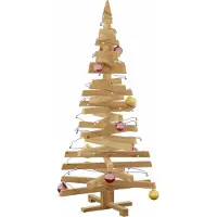 Syfax Holz Weihnachtsbaum KOTKA 150 cm Massivholz Kiefer Braun