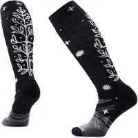 Smartwool - Women's Ski Full Cushion Ice Blossom OTC Socks - Skisocken Gr 34-37 schwarz
