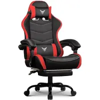 StarTech.com Gamingstuhl/Bürostuhl - XGC02 - Ergonomisch - Mit Fußstütze - Höhenverstellbar - Drehbar - PVC-Kunstleder - Mit Rollen - Weiß