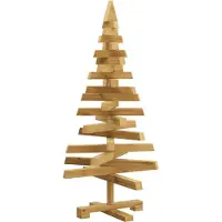 Syfax Holz Weihnachtsbaum KOTKA 90 cm Massivholz Kiefer Braun