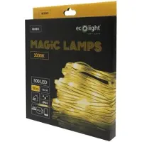 Eco-Light Magische Lichterketten, 500 LEDs, 3000K, 50 Meter, 5V DC, Weihnachtsdekoration