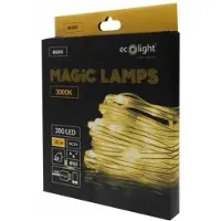 Eco-Light , magische Lichterketten, 300 LEDs, 3000K, 30 Meter, 5V DC
