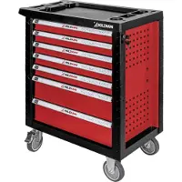Holzmann Maschinen WW770W Werkstattwagen Metall, Kunststoff Herstellerfarbe: Rot
