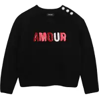 Zadig & Voltaire Bluse - Wolle/Polyamid - Schwarz m. Text - - 16 Jahre (176) - Blusen