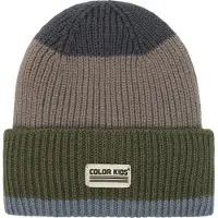 Color Kids Beanie W. Wool & Contrast 742987 windward blue (7548) 52