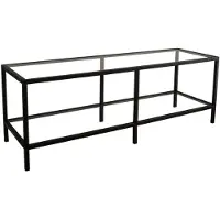 Skye Decor , Basic TV500 - Black, Fernsehtisch, Matt-schwarz, 100 % gehärtetes Glas, 130 x 40 x 45 cm