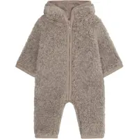 Huttelihut Overall - Wolle - Teddy - Camel Melange - - 74 - Overalls