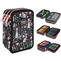 Sonstiges COOLPACK JUMPER 3 Gefülltes Federmäppchen Federmappe Schülermäppchen Federtasche RABBITLAND KANINCHENLAND leicht bunt Kinder Mädchen