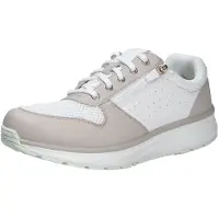 Joya Sneaker Dynamo Zip Women JY129A, White-Green, Premium-Glattleder u. Mesh, Active-Sohle, Fußbett zum Wechseln 38 1/3