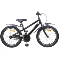 vidaXL Kinderfahrrad 20 Zoll für 6-11 Jahre alt Schwarz
