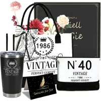 Merkloos Vintage Canvas Tasche mit Thermobecher und Kosmetiktasche