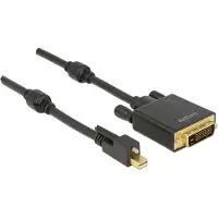 DeLOCK 83725, 1 m, Mini DisplayPort, DVI-D, Männlich, Männlich, Gold