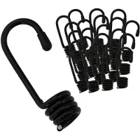 Syfax Haken 100 Stk. Schwarz 10 mm x 5 cm Stahl