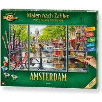 Schipper Malen nach Zahlen "Meisterklasse Triptychon - Amsterdam", bunt, Malvorlagen, KinderB:20cm H:50cm, Malen nach Zahlen, Made in Germany, B:20cm H:50cm