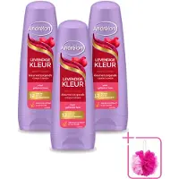 Unilever 3 x Andrélon Conditioner Levendige Kleur - 200 ml - Sparpackung - 3 Stücke