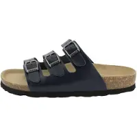 Rohde ALBA Damenschuhe Pantoletten Fußbett Blau Freizeit