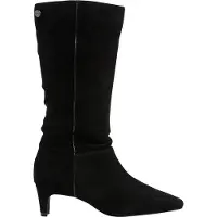 Pepe Jeans für Damen. PLS500049 Kiny High Lederstiefel schwarz (37), 5 bis 8 cm, Spaltleder, Reißverschluss, Lässig, Klassisch