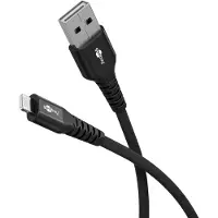 Goobay Lightning auf USB-A Supersoftes Textilkabel mit Metallsteckern, 3 m