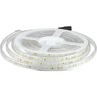 V-TAC VT-5050 24V led streifen strip SMD5050 5M 10W/M 60LED/M 83LM/W neutralweiß 4000K IP65 - SKU 212563