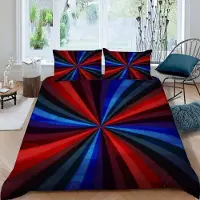 Sonstiges Bettwäsche Set 3-teilig 220x240 cm + 2x 80x80 cm 100% Mikrofaser Retro-Stil 3D Motiv mit Reißverschluss