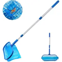 Merkloos Omgoods - 130 cm teleskopischer Laubfänger für Pools und Gartenteiche