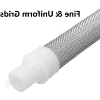 Markenlos Set von 5 RVS Airless Spritzpistolenfiltern mit 60 Mesh, Push-on-Typ, geeignet für verschiedene Spritzanwendungen