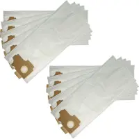 VHBW 10x Staubbeutel kompatibel mit Kärcher CV 36/2, CW 100, K 35 E, CW 50, TBS 35 E, TBS 32 E, TBS 42 E, CV 46/2 Staubsauger - 28cm x 22cm Weiß