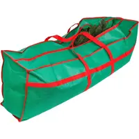 Merkloos Omgoods - Weihnachtbaumhülle mit Reißverschluss - Aufbewahrungstasche für künstliche Weihnachtsbäume - 120 x 43 cm - Geeignet für Bäume bis 210 cm - Platzsparend zusammenfaltbar - Robuste Tragegriffe