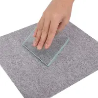 Markenlos Leder Polierwerkzeug mit gehärtetem Glas, schlankes Werkzeug für Lederbearbeitungen 130x100x8mm, perfekt für Handwerk und Kreativität