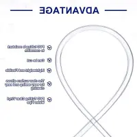 Markenlos PVC Schlauch 3 mm ID x 5 mm OD - 1 Meter lange klare Vinylwasserleitung, flexibler Kunststoffschlauch für Aquaponik, Luft- und Bewässerungssysteme