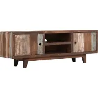 Syfax TV-Schrank Massivholz Akazie Vintage 118x30x40 cm
