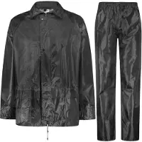 Merkloos Omgoods – Herren Regenanzug – Wasserdichte Jacke und Hose mit Kapuze
