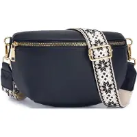 Merkloos Omgoods – Damen Schultertasche mit 3 großen Fächern aus Kunstleder
