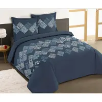 Merkloos Omgoods – Bettbezug-Set, Größe 240 x 220 cm, bestehend aus einem Bettbezug und zwei Kopfkissenbezügen (65 x 65 cm)