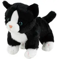 Merkloos Solidchoice - Kuscheltier Katze Toby, 14 cm