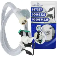 OEM Waschmaschinenzulaufschlauch mit Aquastop, 1,7 m, grau