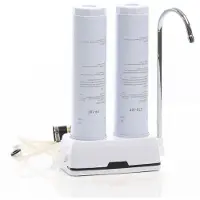 Dripio 2-Stufen Wasserfilter Tischmodell mit PP- und Aktivkohleblock