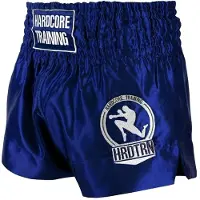 Merkloos Elzusha – Muay Thai Shorts, Herren, Kickboxen, MMA, Trainingsshorts – Schwarz