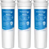 Dripio Kühlschrankwasserfilter 3er-Pack, Kohleblock, kompatibel mit 836848