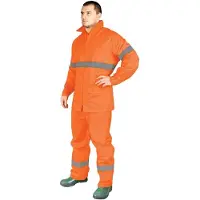 Merkloos Omgoods - KPL-Rainer_PXL Regenset, schützend - Orange, Größe XL