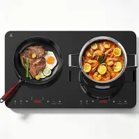 OEM Induktionskochplatte, 2 Platten, 3500 W, Timer, Touch-Bedienung