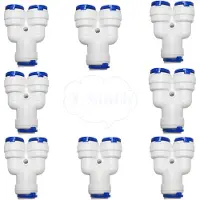 Dripio RO-Wasserfilter-Kupplung, Y-Typ 3/8 Zoll, 8 Stück