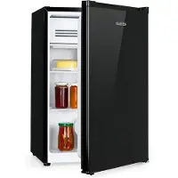 OEM Mini-Kühlschrank 76 L, 4 L Gefrierfach, Kompressor, LED, freistehend, schwarz